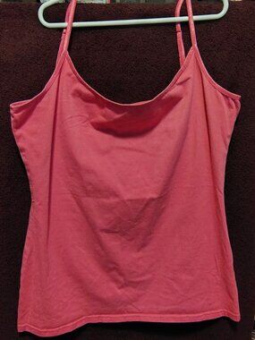 Ladies 'Mix & Co.' Camisole Pink w/ Spaghetti Straps Size Large